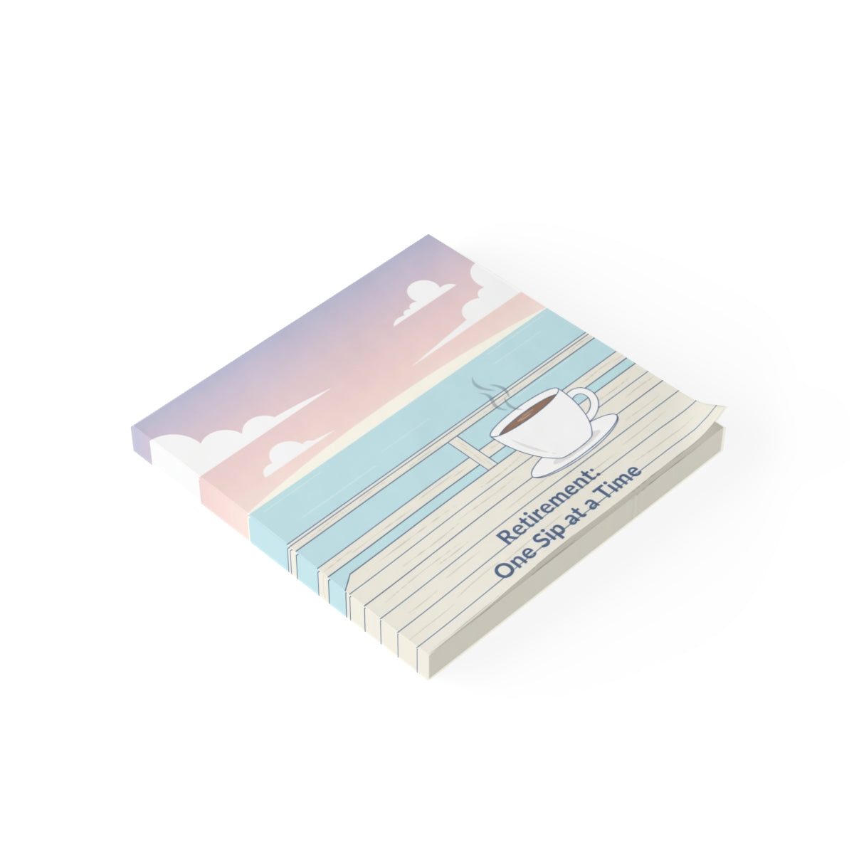 Retirement One Sip at a Time Lovely Illustrated Notebook