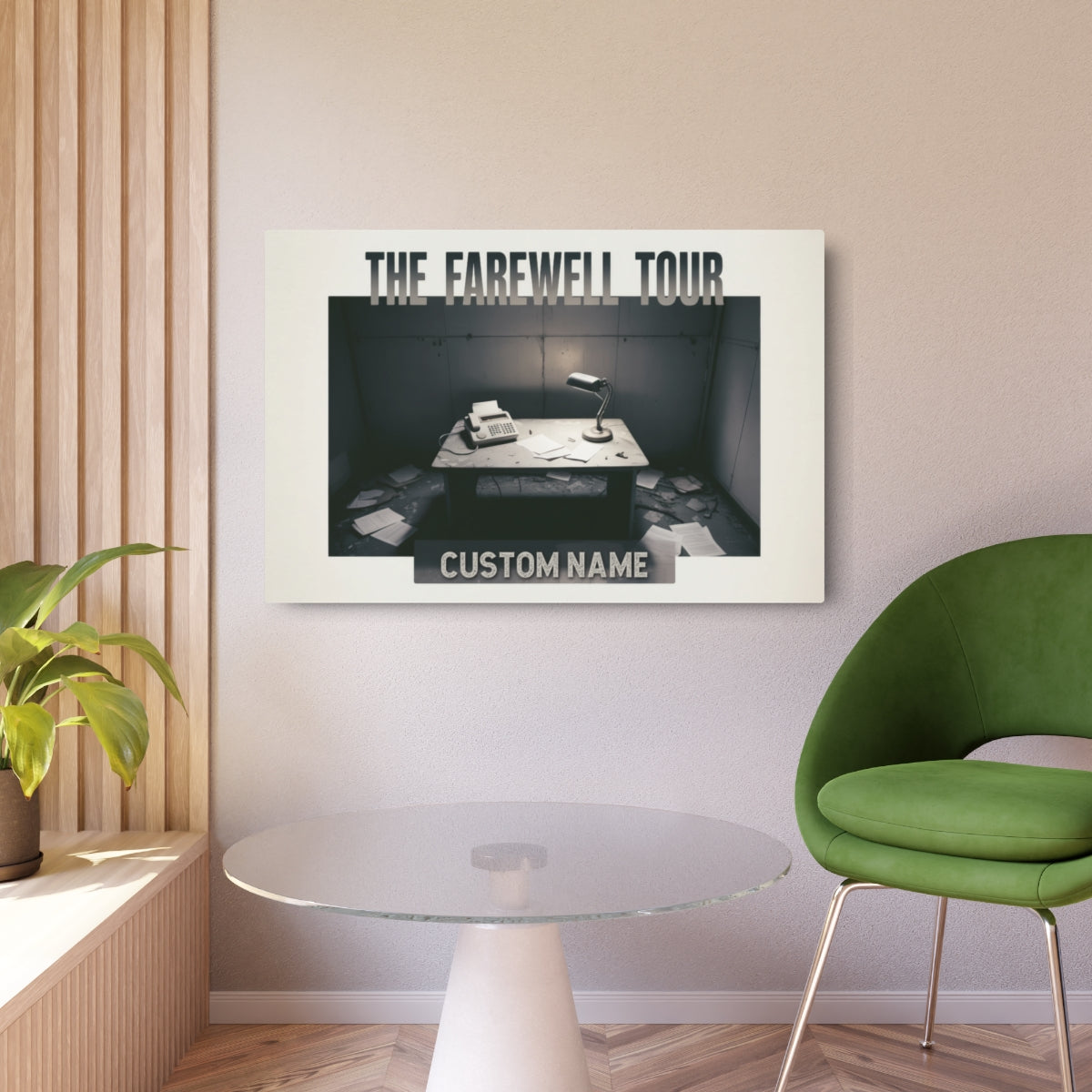 The Farewell Tour Personalized Retirement Gift Metal Art Sign - Retiree Gifts Retirement Party