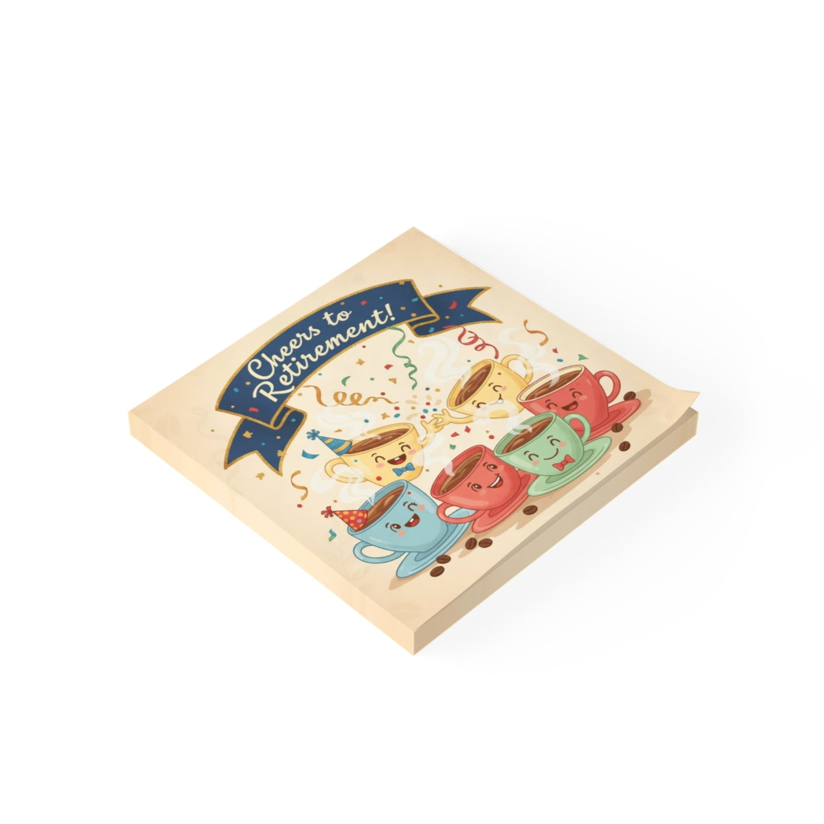 Cheers to Retirement Coffee Cups Celebration Design