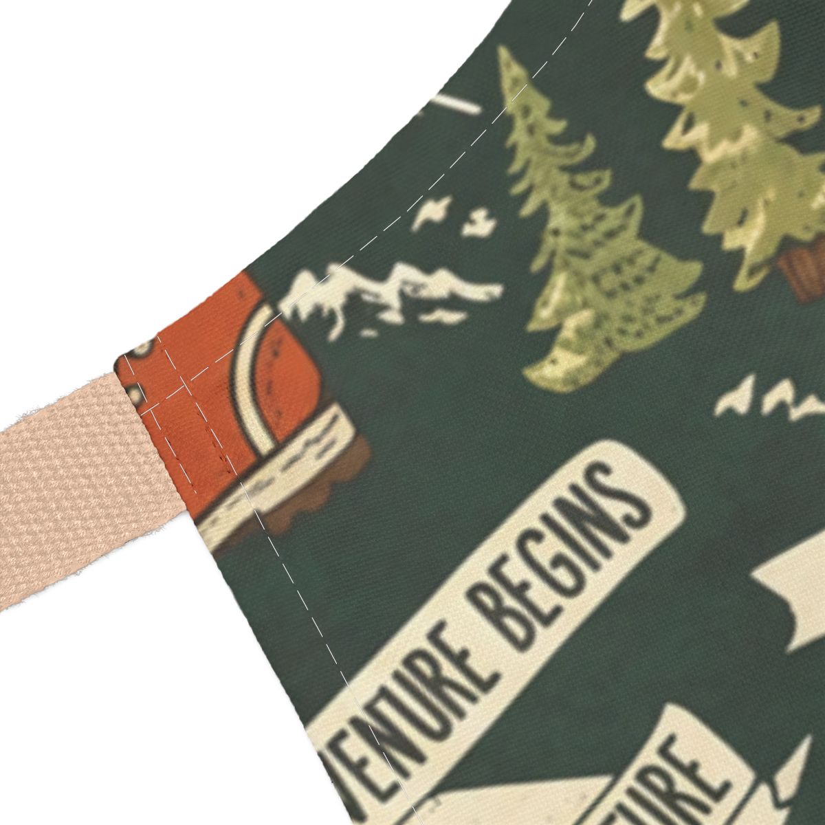 Vintage Inspired Adventure Begins Camping Tote