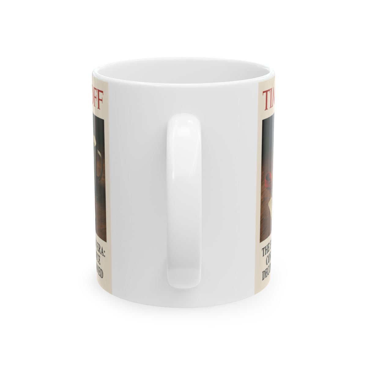 Time Travel Mug with Vintage Magazine Cover Design