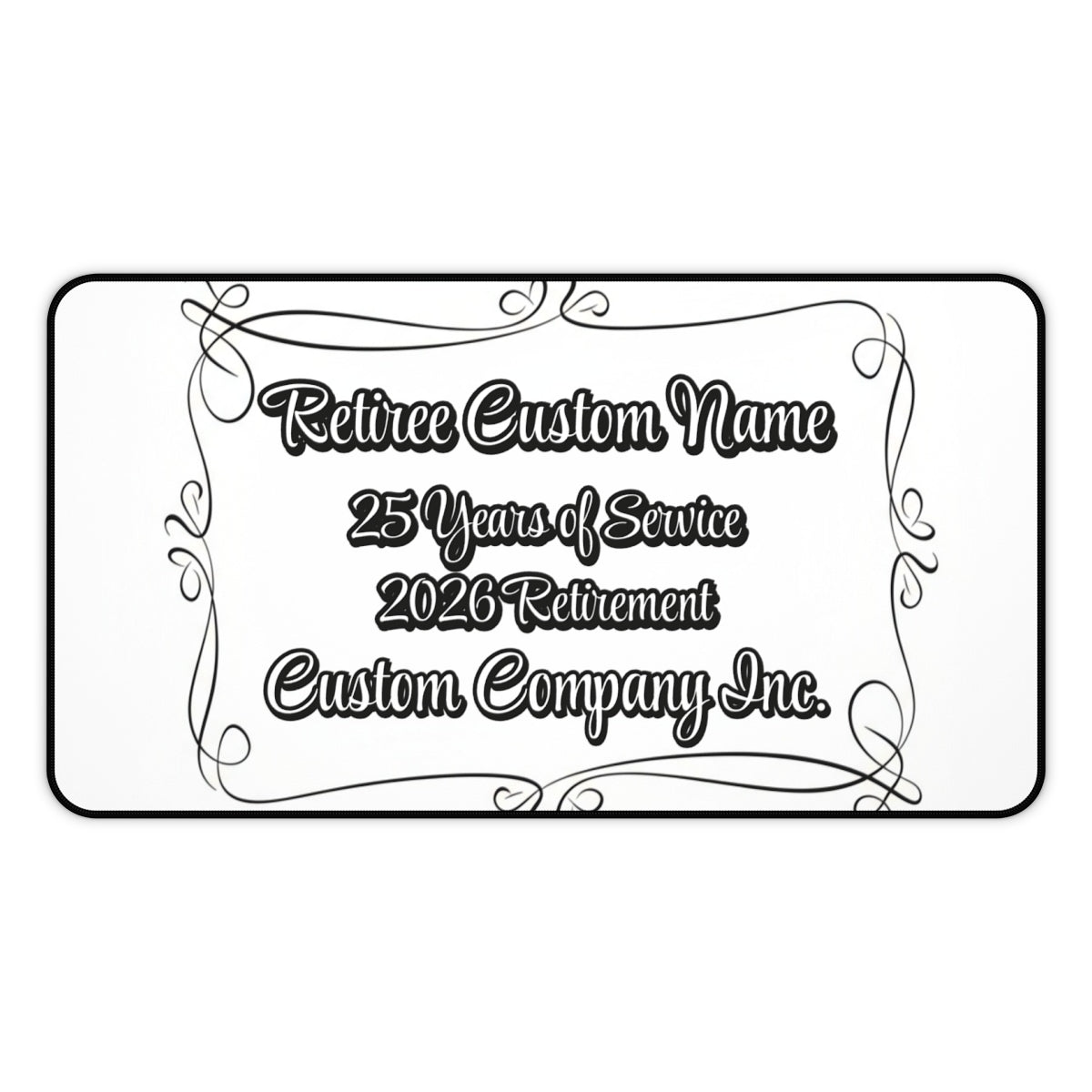 Custom Name 25 Years of Service 2026 Retirement Gift