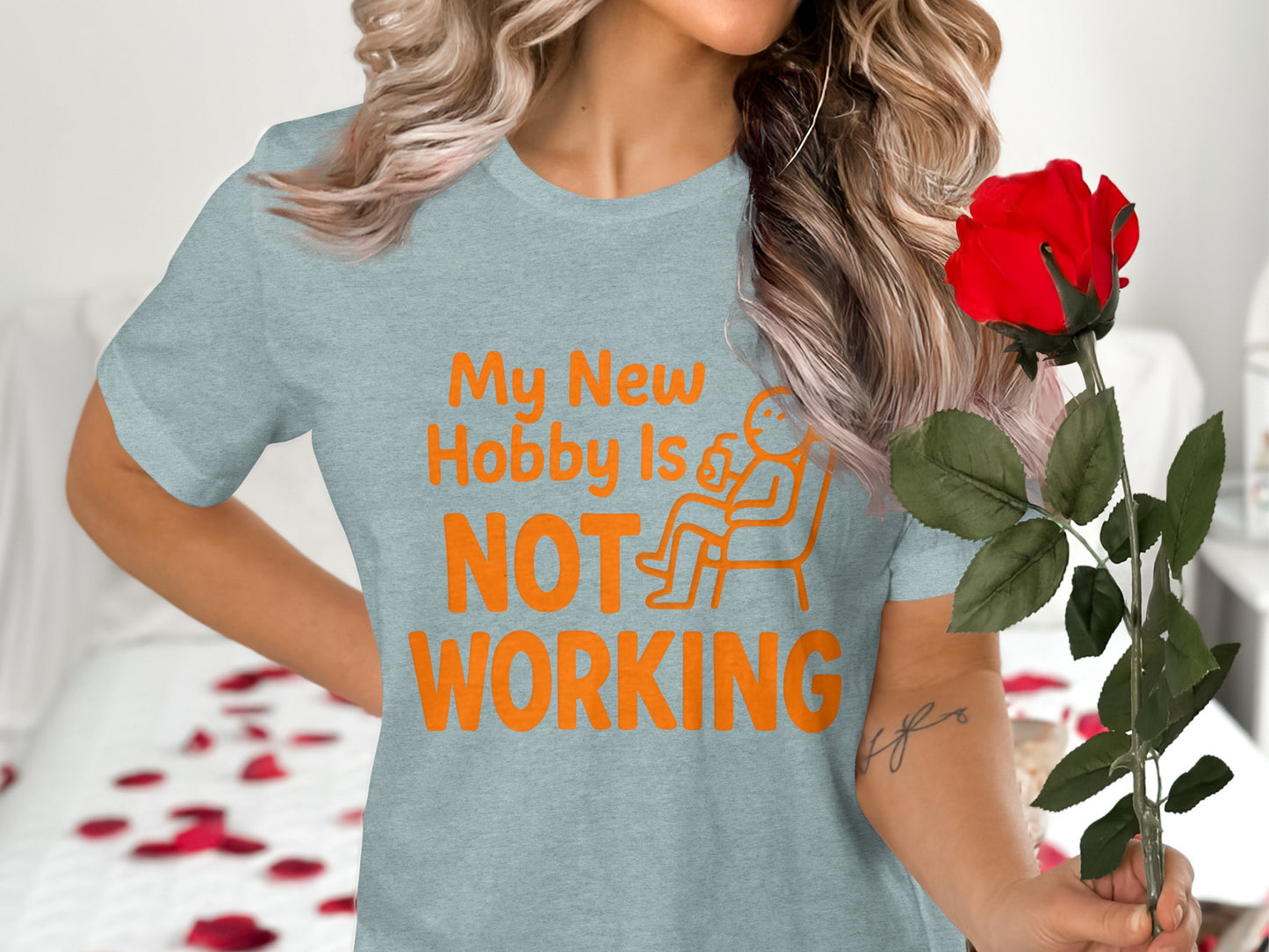 My New Hobby Is Not Working | Funny Retirement Saying | Soft Color Bella T-Shirts - Retiree Gifts Retirement Party