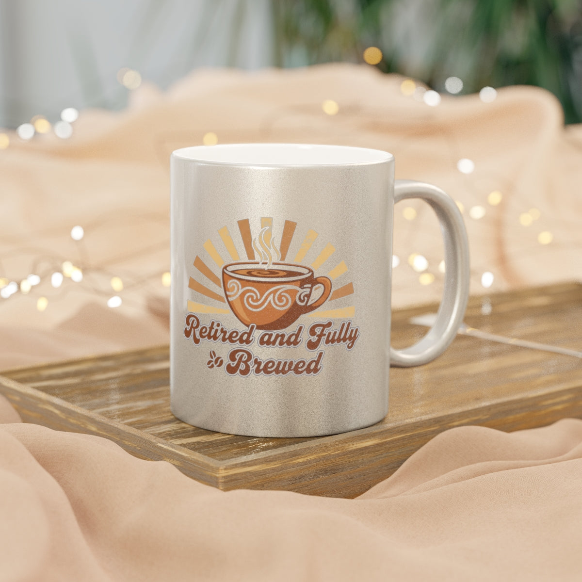 Retired and Fully Brewed Coffee Mug for Relaxed Mornings