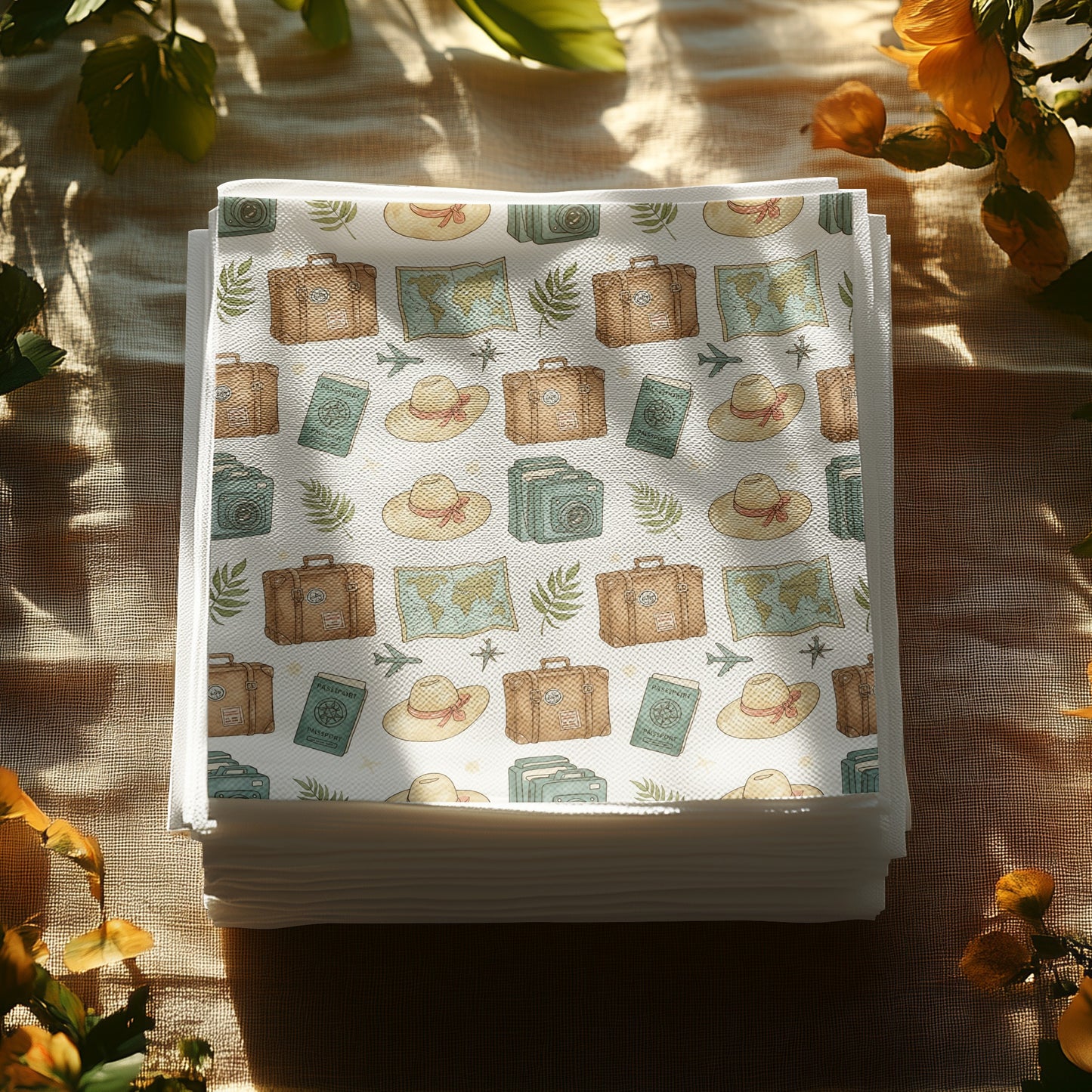 Travel Inspired Theme Paper Napkins for All Occasions