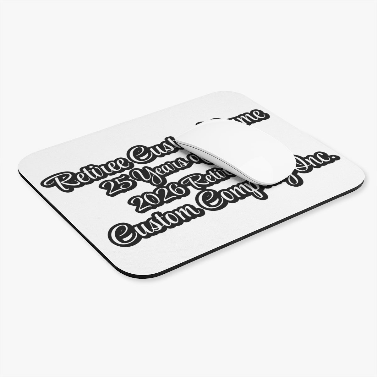 Custom Retirement 25 Years Mouse Pad Personalized Gift