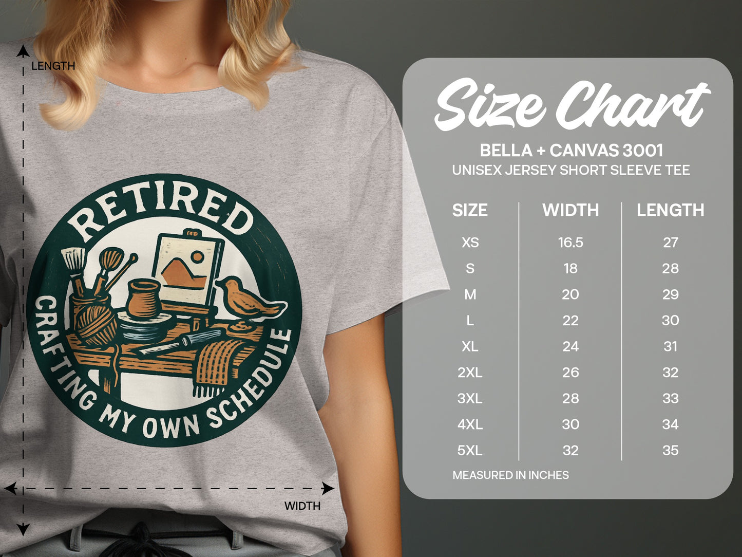 Retired Crafting My Own Schedule | Funny Retirement Soft Color Bella T-Shirts - Retiree Gifts Retirement Party