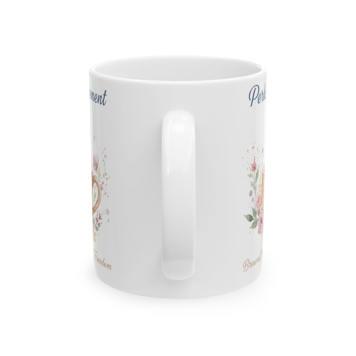 Charming Mug with Delightful Floral Accents