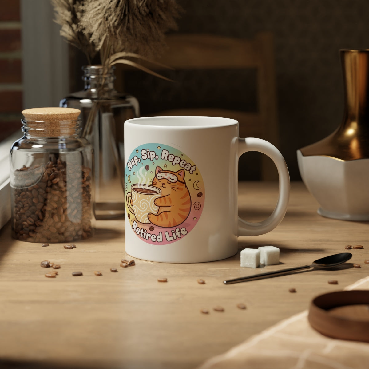 Nap Sip Repeat Enjoy Retired Life Mug
