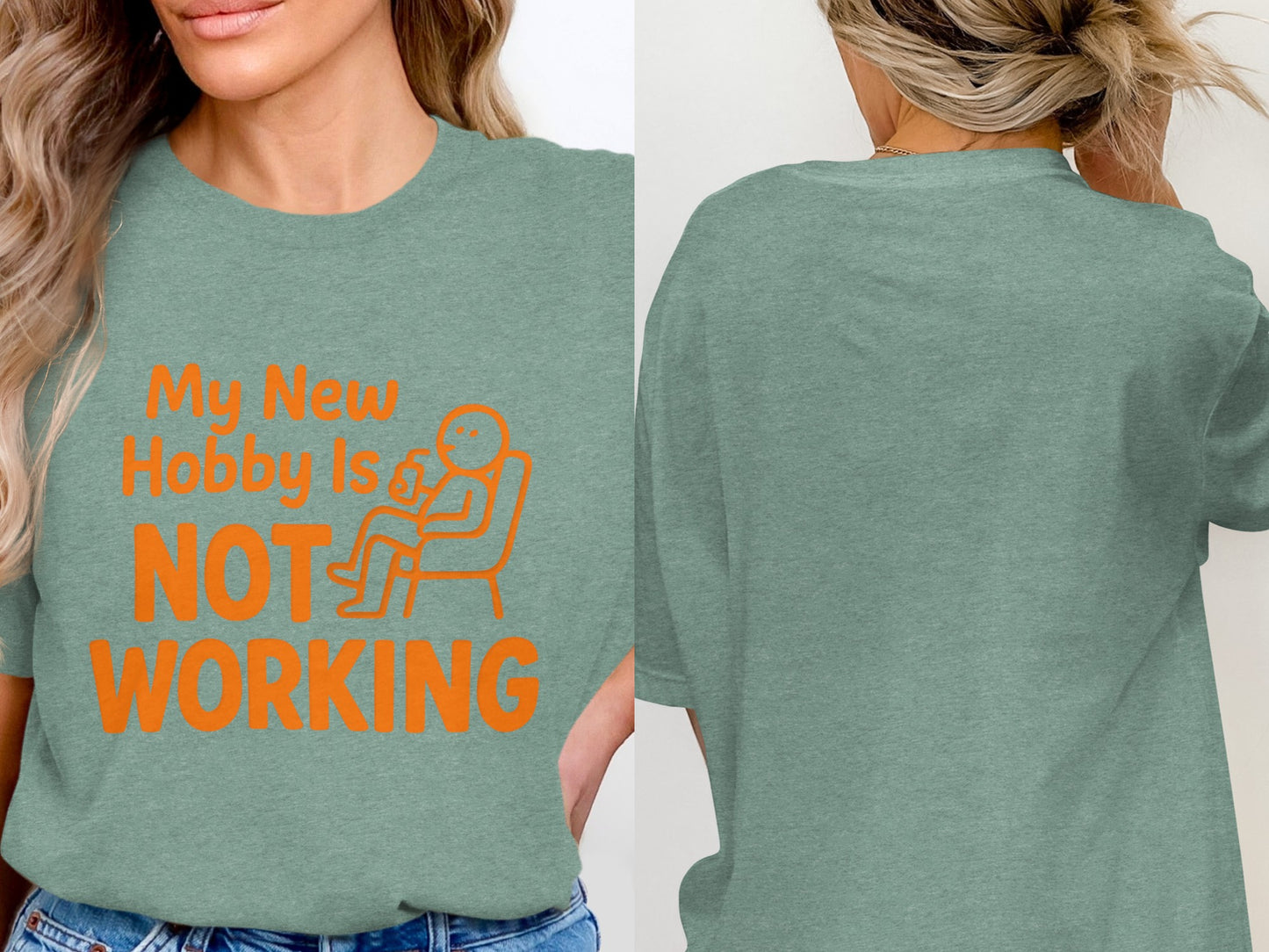 My New Hobby Is Not Working | Funny Retirement Saying | Soft Color Bella T-Shirts - Retiree Gifts Retirement Party