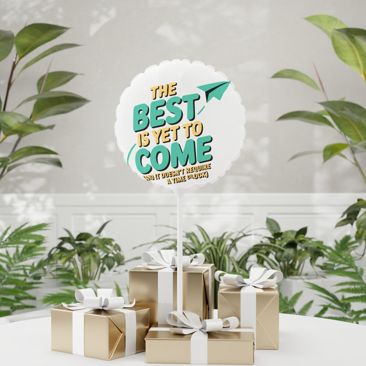 The Best is Yet to Come 22in or 11in Mylar Ballons - Retiree Gifts Retirement Party