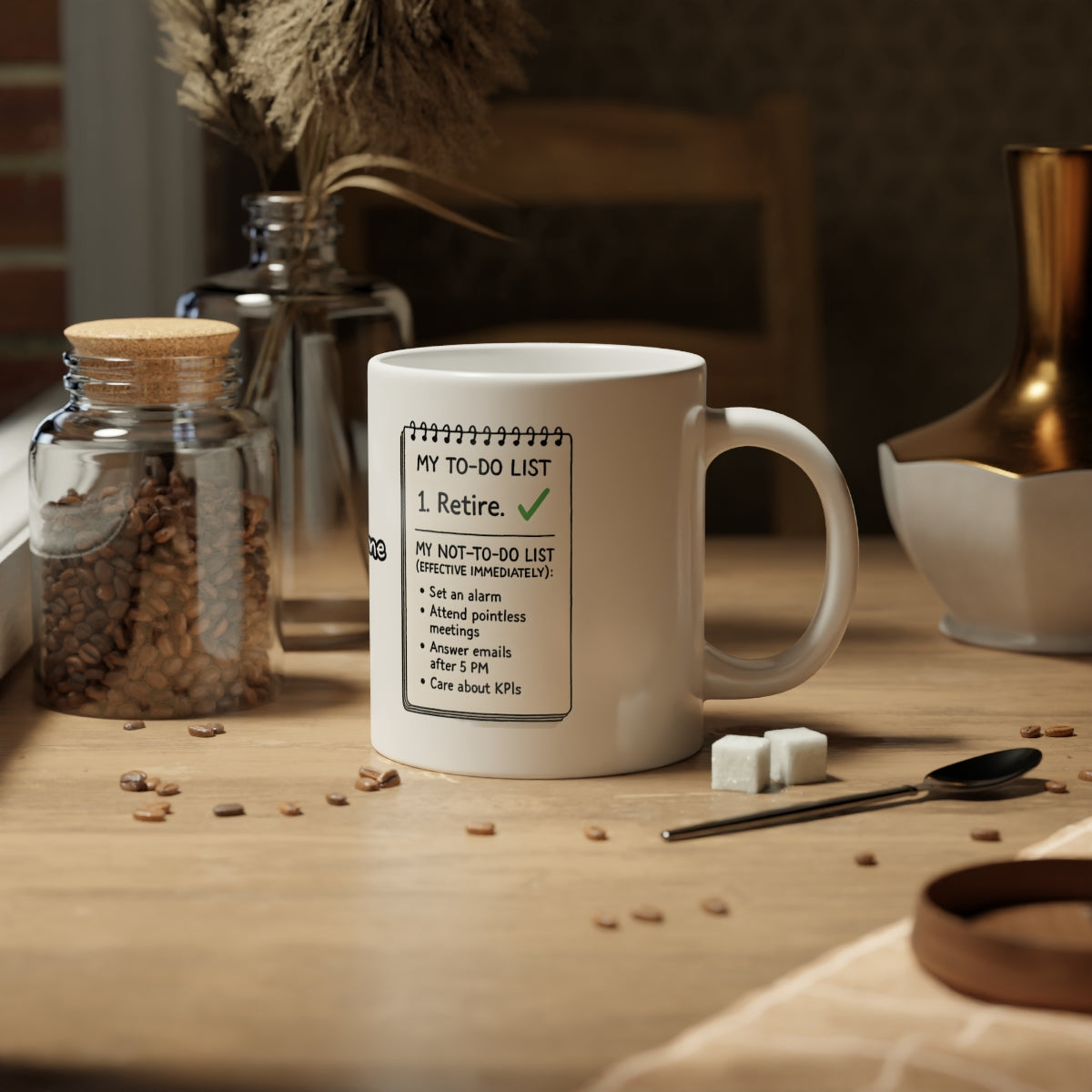 Funny Retirement To-Do List Coffee Mug