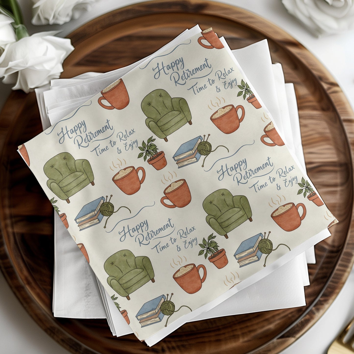 Cozy Retirement Time to Relax Enjoy Print product