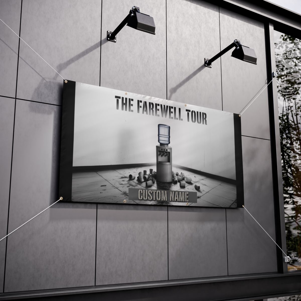 Water Cooler Farewell Tour Design for Your Event Vinyl Banner or Yard Sign - Retiree Gifts Retirement Party