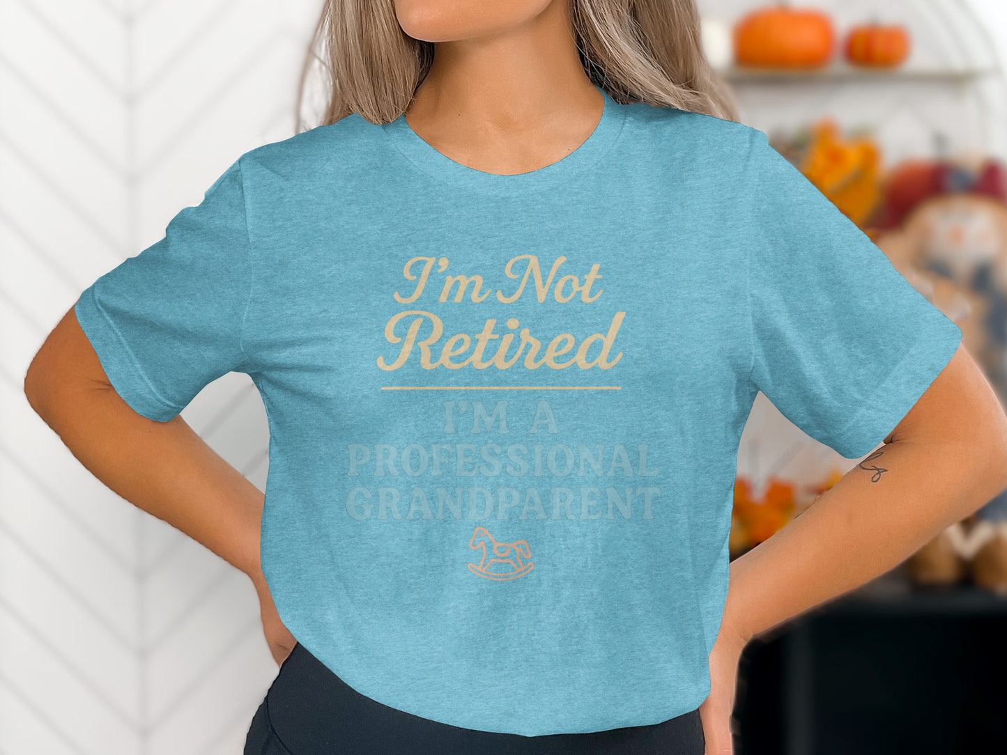 I'm Not Retired I'm A Professional Grandparent | Retirement Is Not | Perfect Gift for Grandparents Soft Color Bella T-Shirts - Retiree Gifts Retirement Party