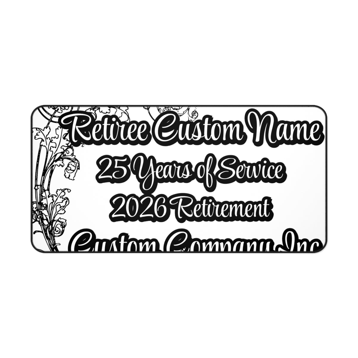 Custom Personalized 2026 Retirement Service Sign