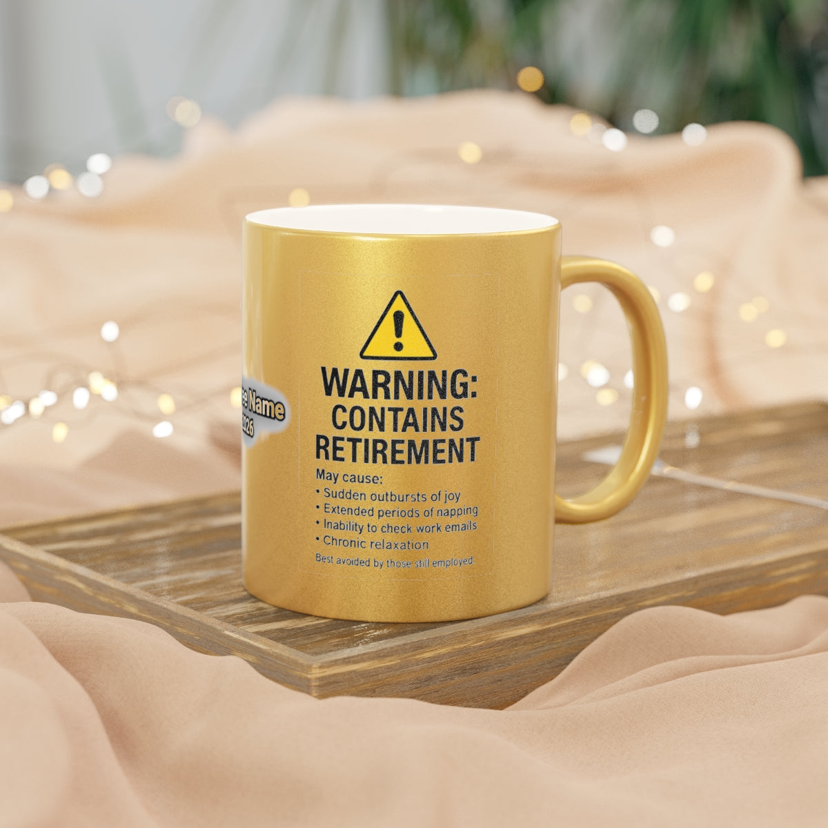 Warning Contains Retirement Mug for Fun Gift Idea