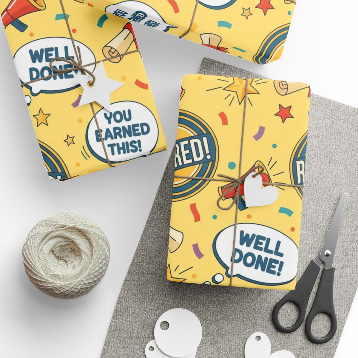 Colorful Celebratory Wrapping Paper with Message