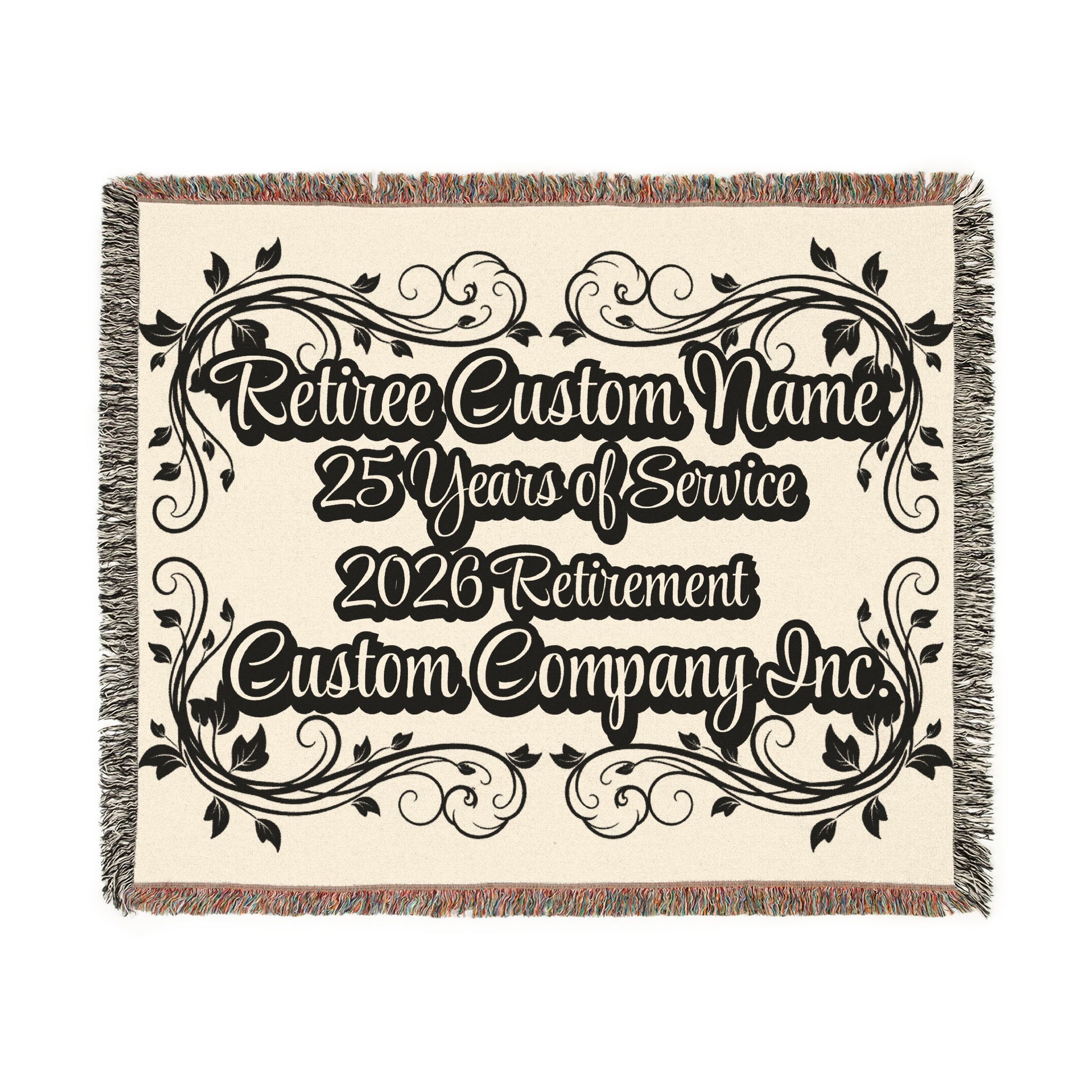 25 Years of Service 2026 Retirement Custom Blanket product