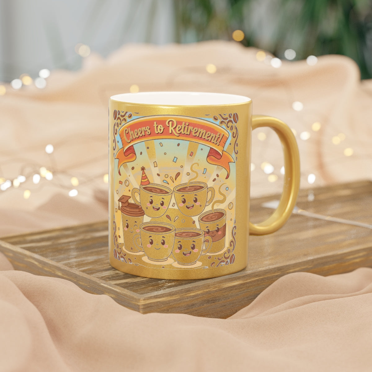Cheers to Retirement Colorful Mug Gift for Celebration
