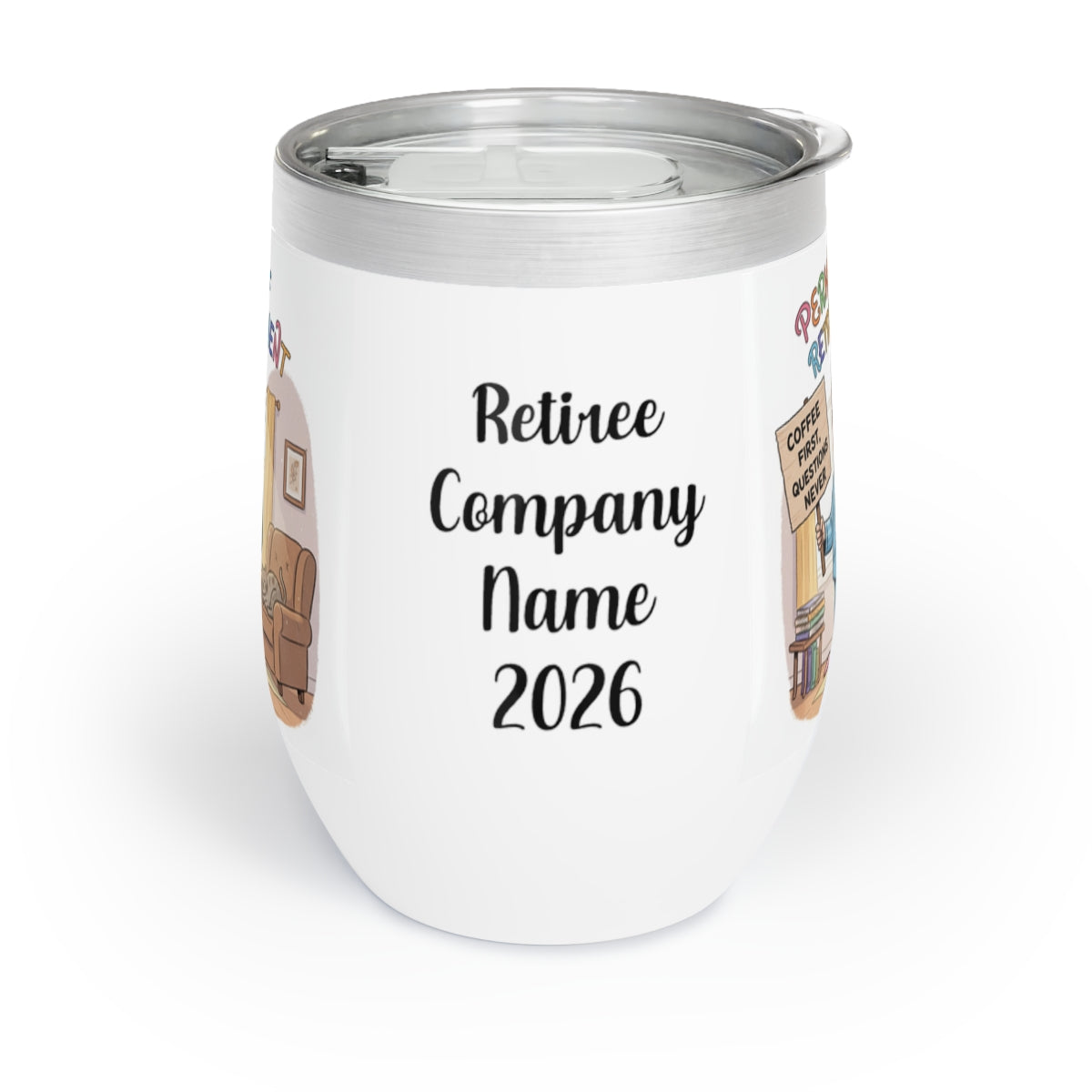Retiree Company Name 2026 Customized Travel Mug