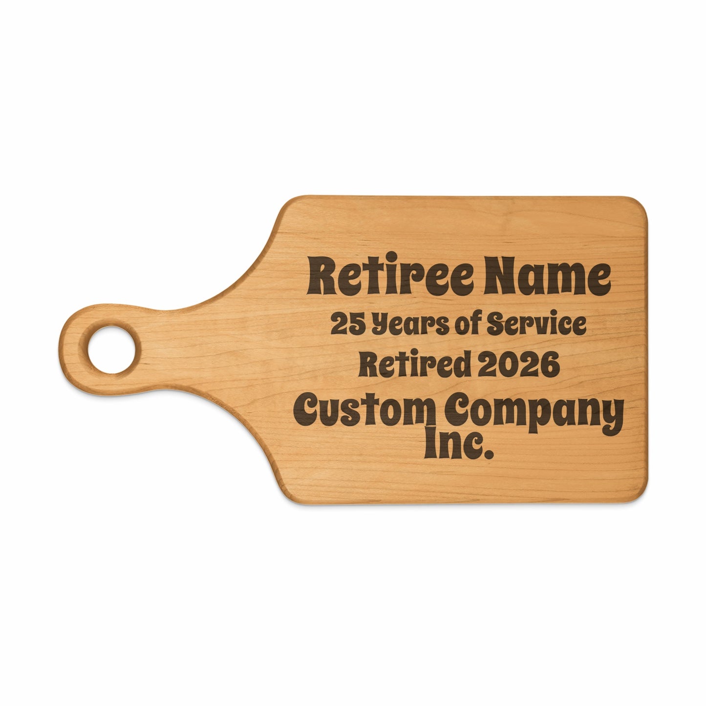 Retiree Name Custom Company Inc. cutting board product