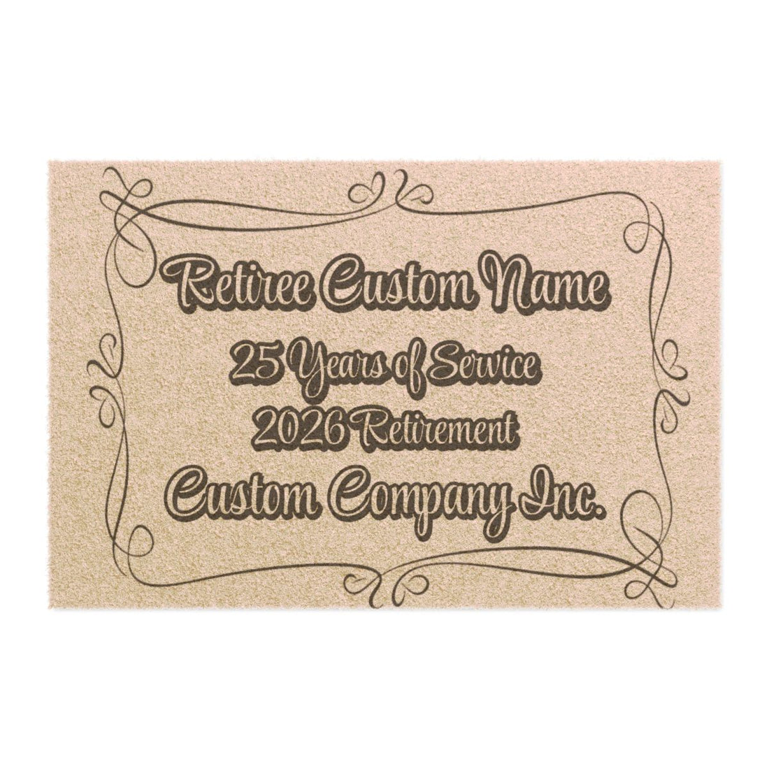 Personalized 25 Years of Service Custom Retirement Gift