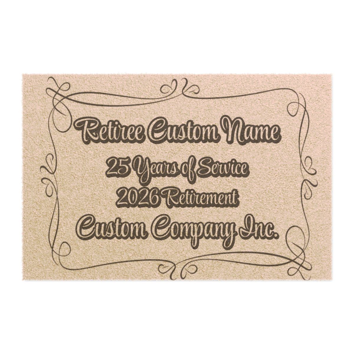 Personalized 25 Years of Service Custom Retirement Gift
