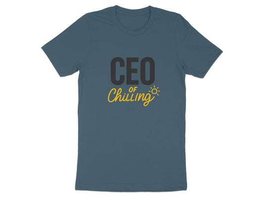 CEO of Chilling | Retire in Style with Dark Heather Color Bella T-Shirts - Retiree Gifts Retirement Party