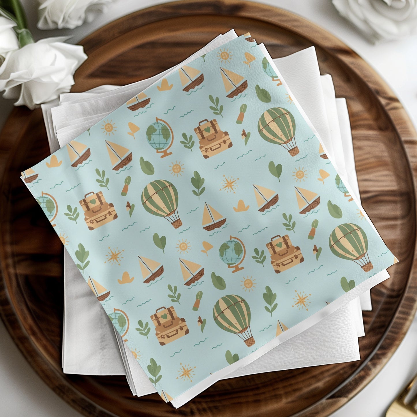 Adventure-Themed Hot Air Balloons and Sailboats product
