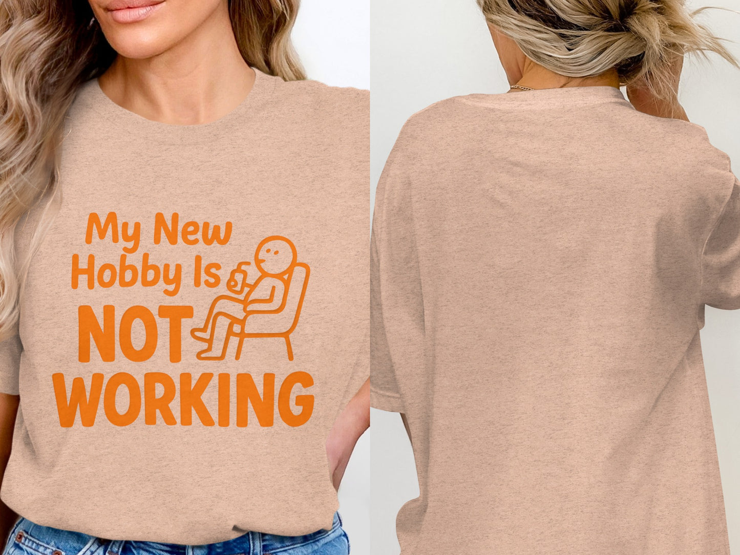 My New Hobby Is Not Working | Funny Retirement Saying | Soft Color Bella T-Shirts - Retiree Gifts Retirement Party