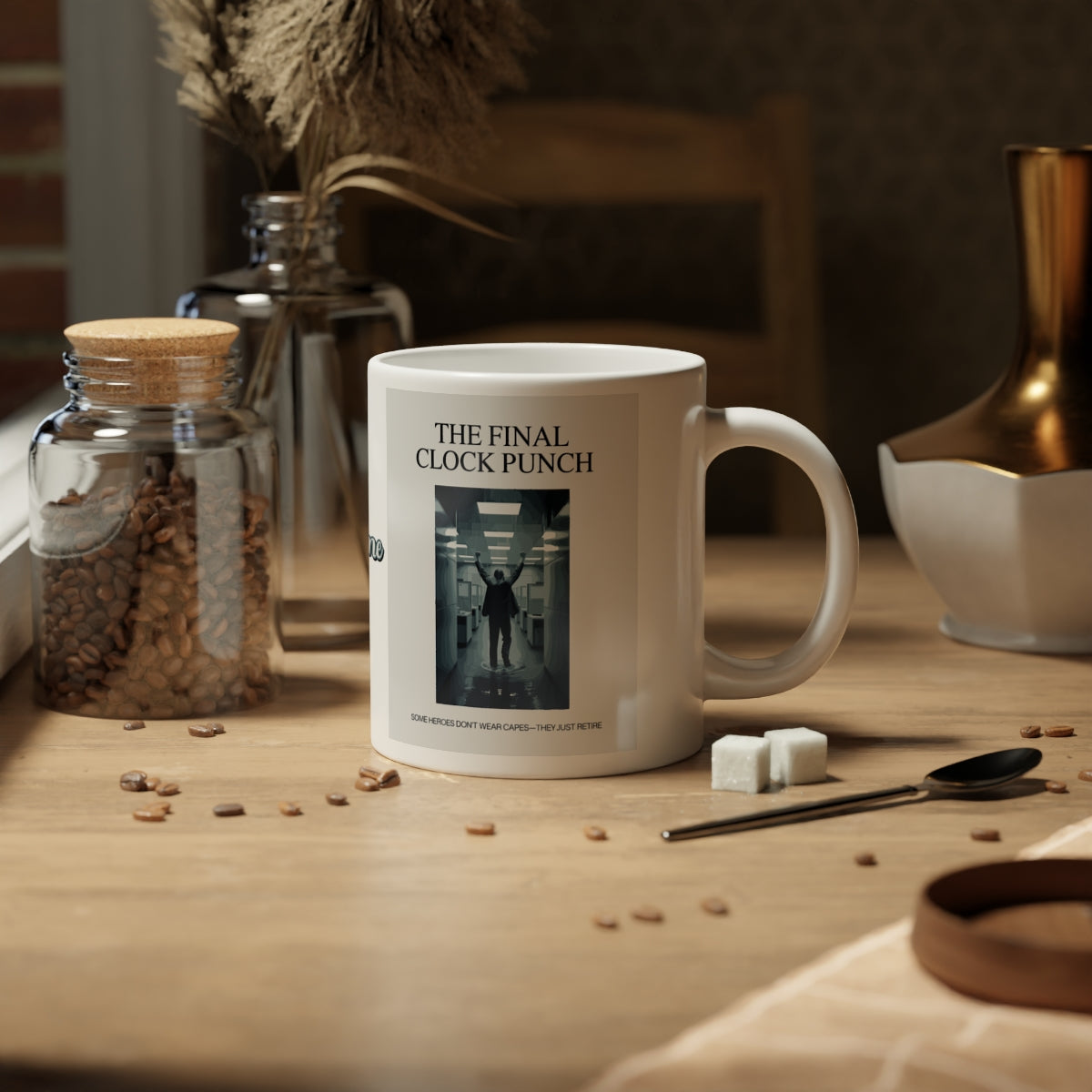 The Final Clock Punch Some Heroes Don't Wear Capes | Personalized Microwavable Ceramic Mugs 11oz 15oz 20oz - Retiree Gifts Retirement Party