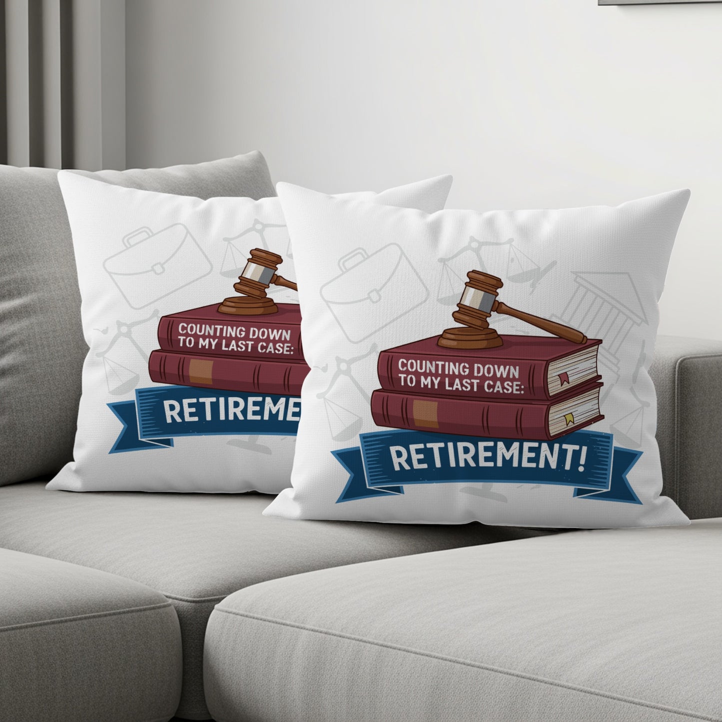 Counting Down Last Case Retirement Retirement Pillows & Pillow Cases - Retiree Gifts Retirement Party