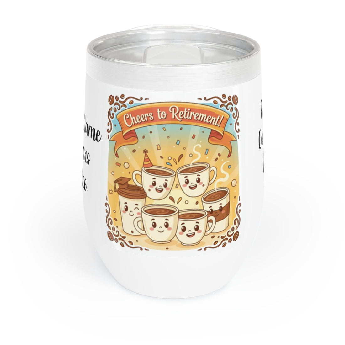 Cheers to Retirement Cute Coffee Design Mug
