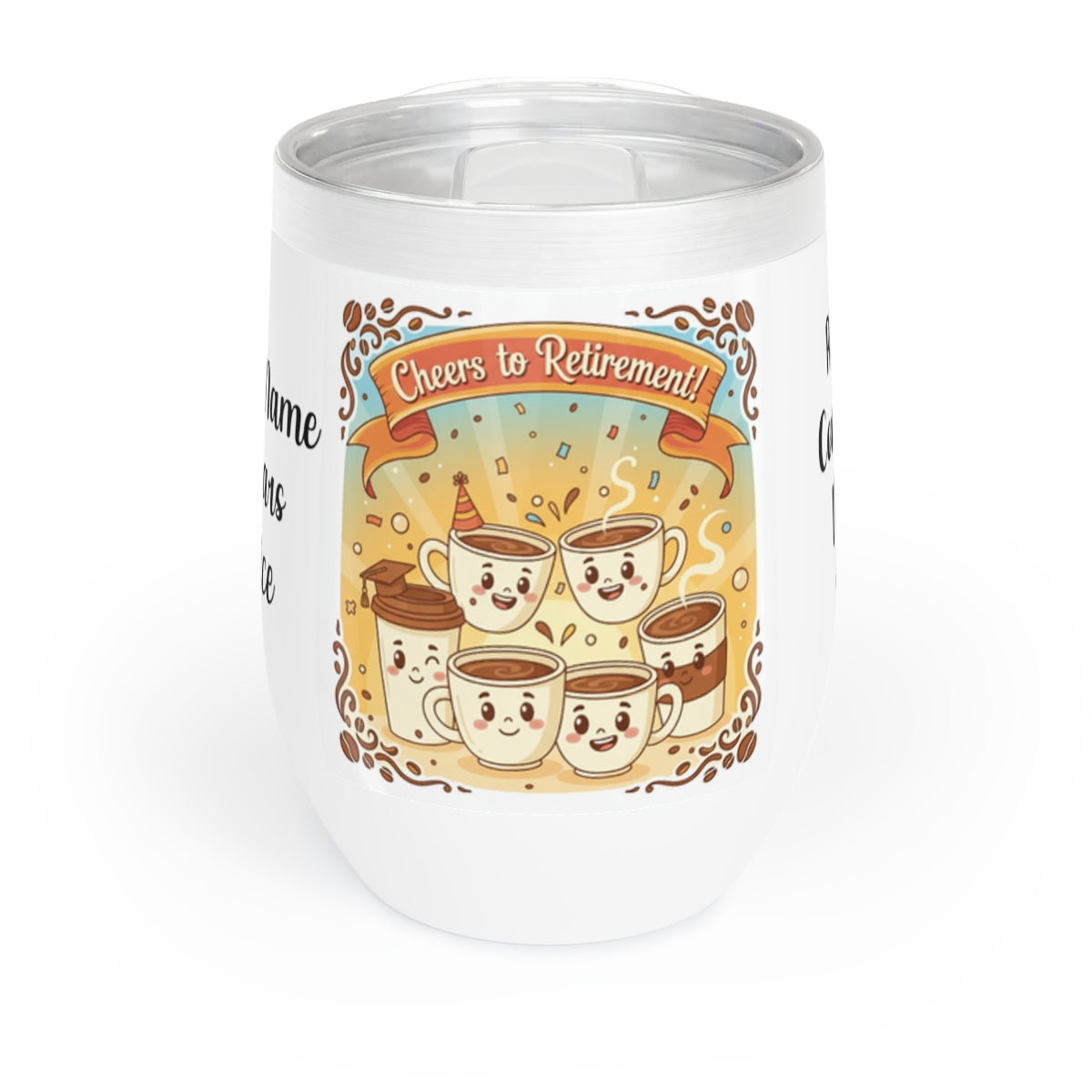 Cheers to Retirement Cute Coffee Design Mug