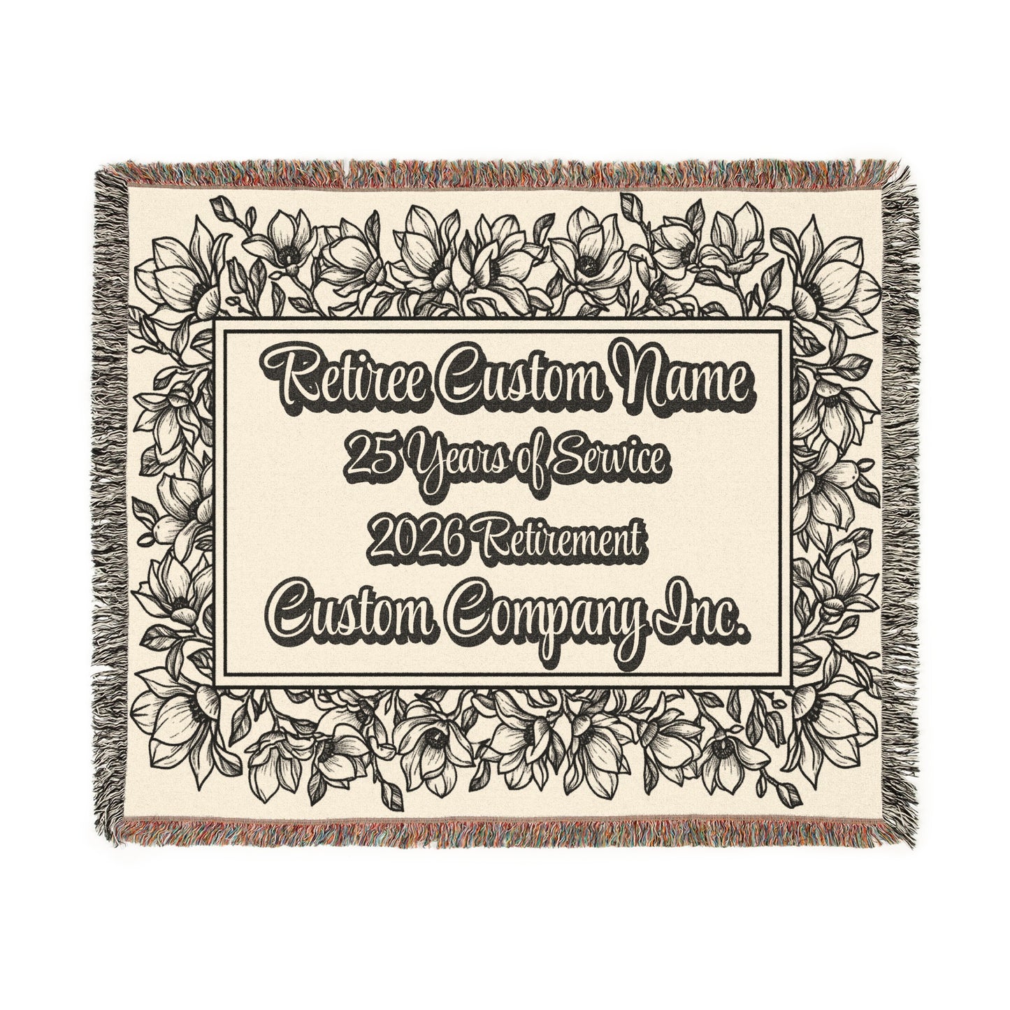Retiree Custom Name Custom Company Inc. Blanket product