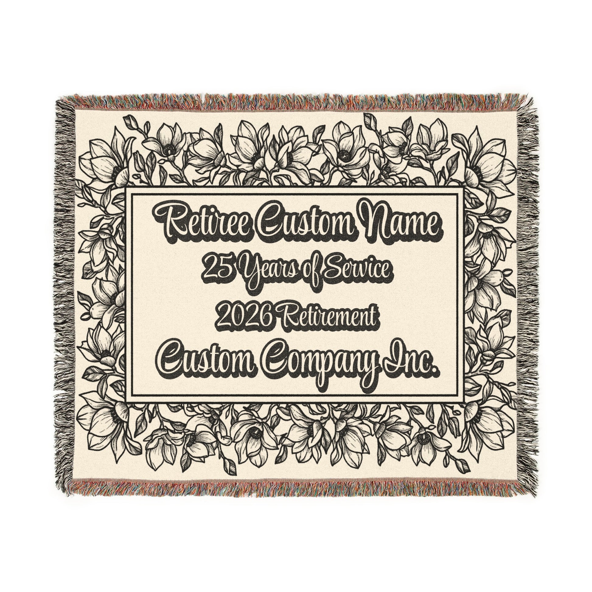 Retiree Custom Name Custom Company Inc. Blanket product