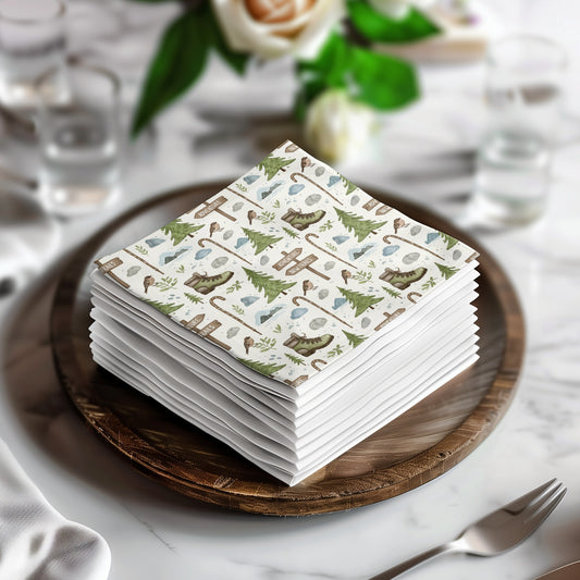 Cute Sloth and Forest Theme Decorative Napkin set product