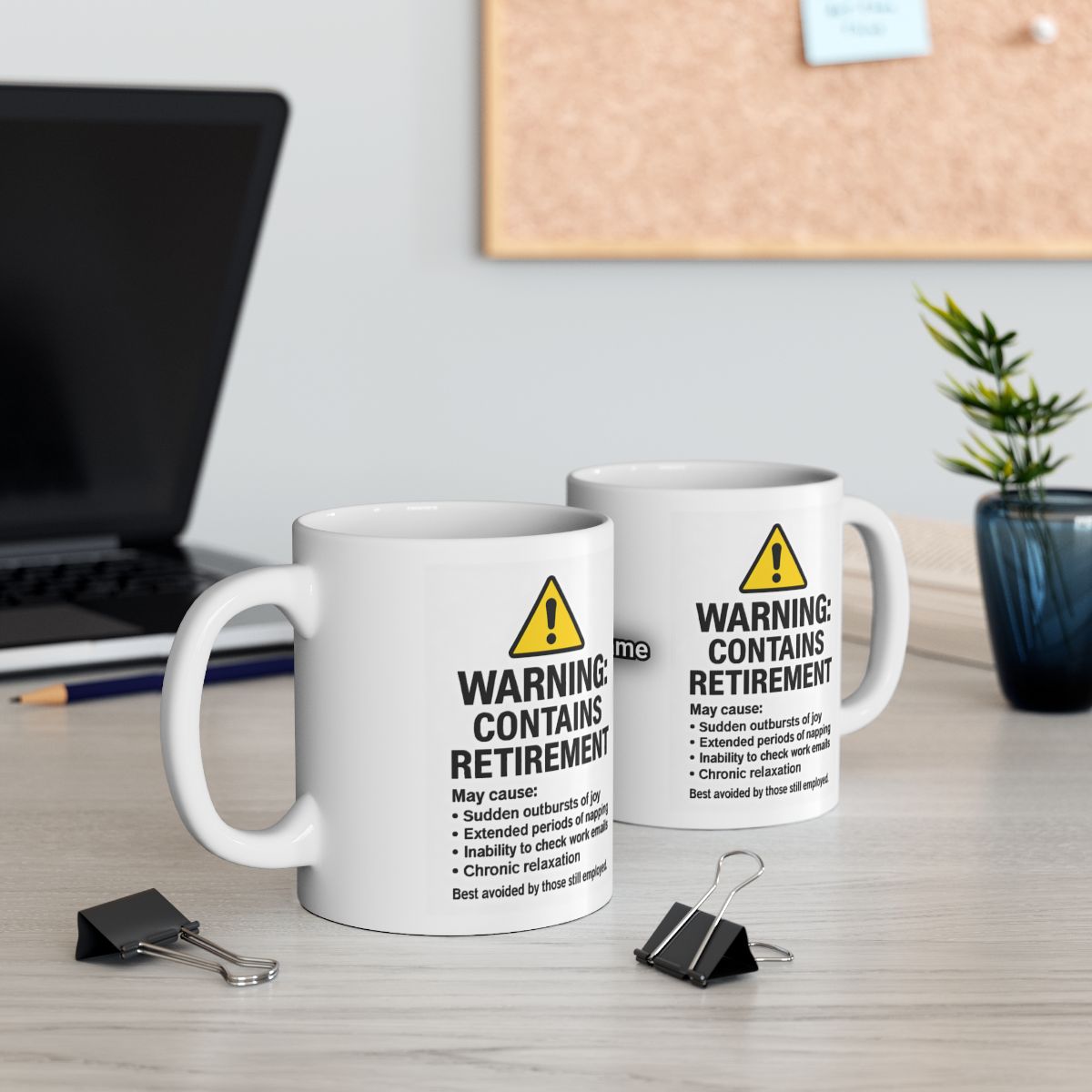 Warning Contains Retirement Funny Office Mug