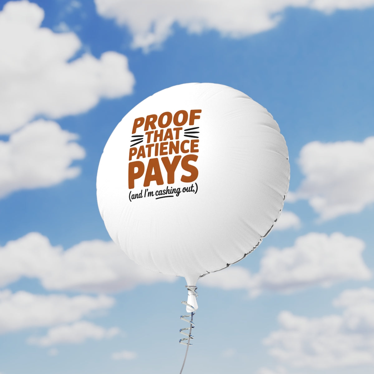 Proof That Patience Pays 22in or 11in Mylar Ballons - Retiree Gifts Retirement Party