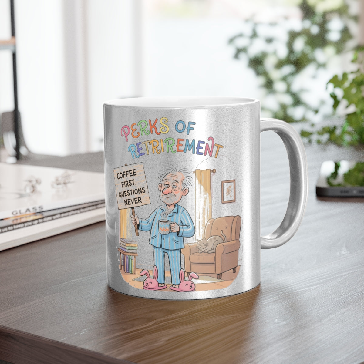 Perks of Retirement Coffee First Questions Never Mug
