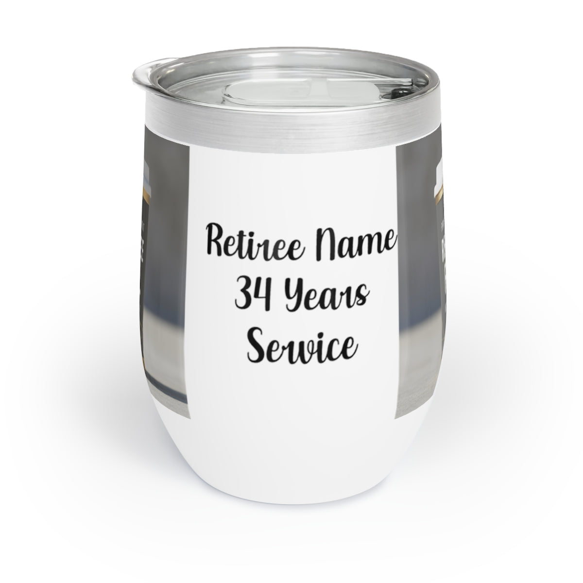 Retiree Name 34 Years Service Commemorative Mug