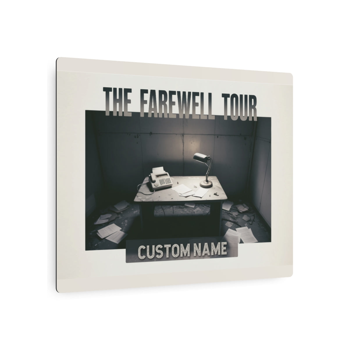 The Farewell Tour Personalized Retirement Gift Metal Art Sign - Retiree Gifts Retirement Party