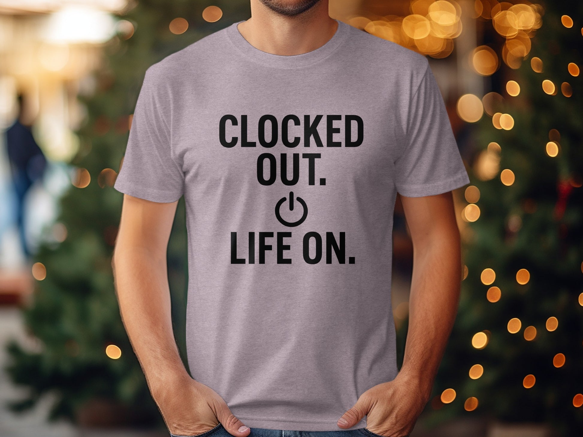 Clocked Out. | Life On. | Retirement Celebration Soft Color Bella T-Shirts - Retiree Gifts Retirement Party