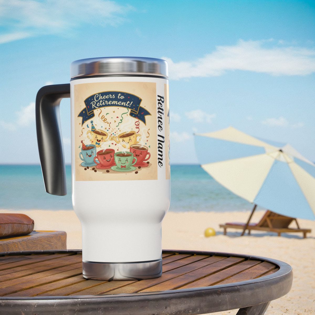 Custom Cheers to Retirement Personalized Tumbler