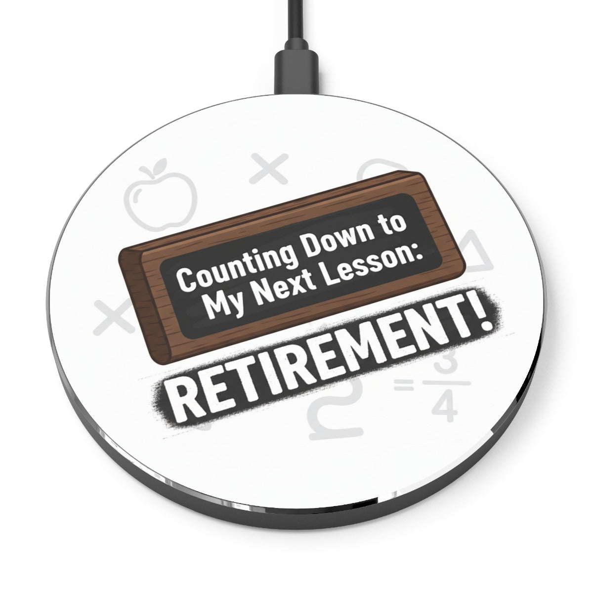Counting Down to My Next Lesson Retirement | Retirement | Celebrate their career with this custom Personalized Phone Stand or Phone Charger - Retiree Gifts Retirement Party