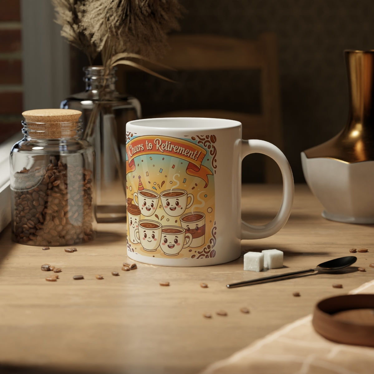 Cheers to Retirement Coffee Mug Celebration Gift