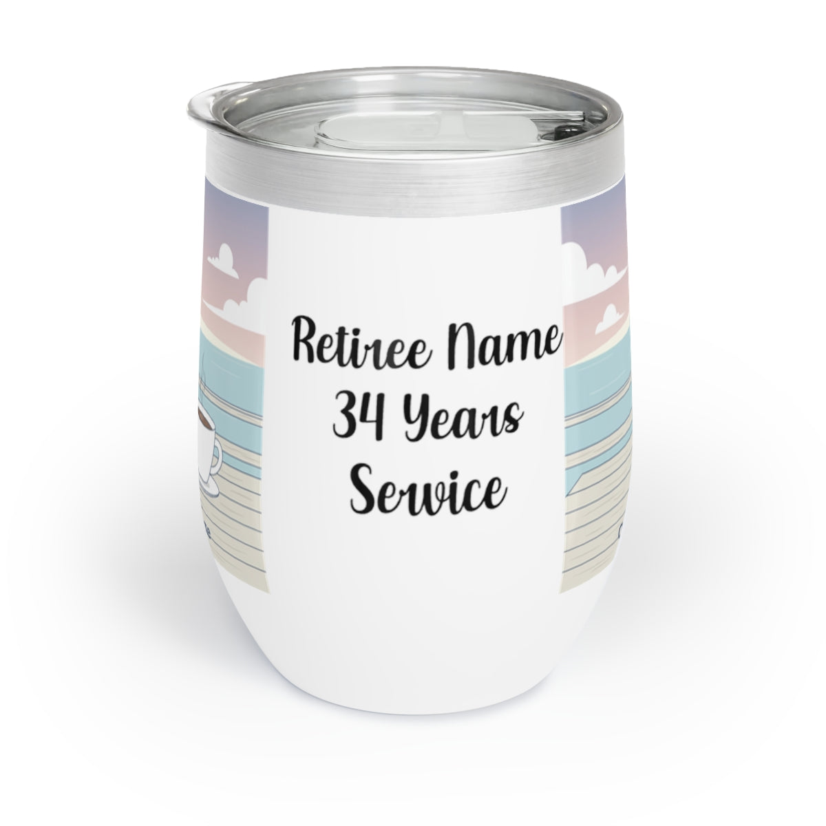 Personalized Retiree Name 34 Years Service Mug