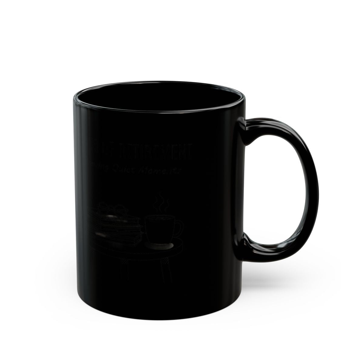Elegant Black Coffee Mug for Home or Office Use