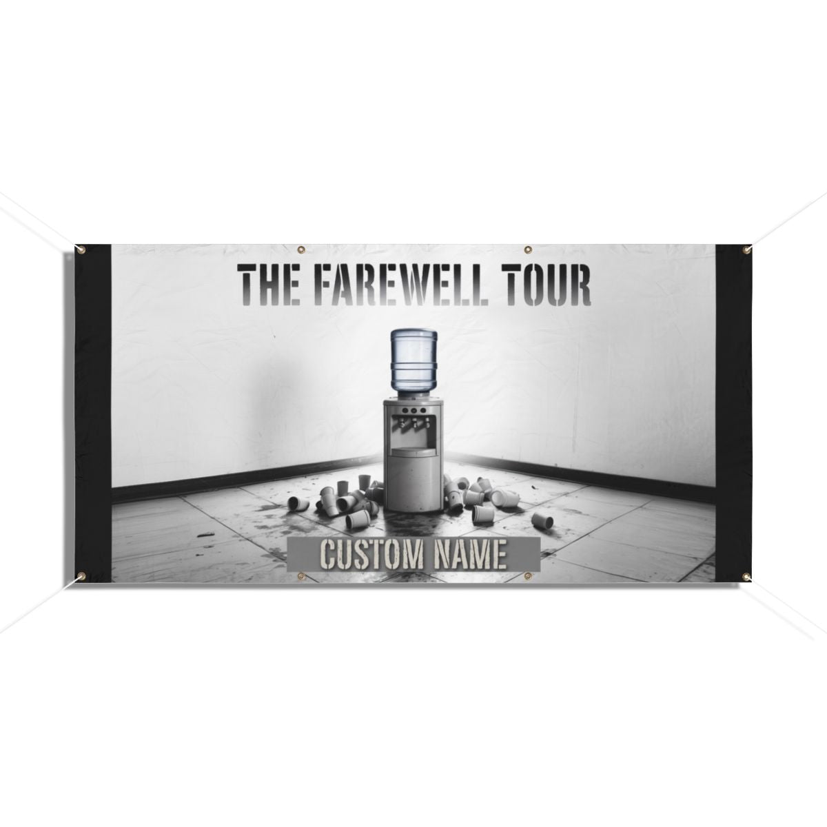 Water Cooler Farewell Tour Design for Your Event Vinyl Banner or Yard Sign - Retiree Gifts Retirement Party